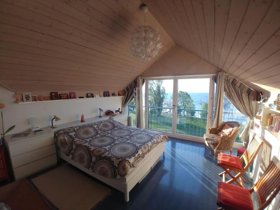 Lakefront. Appartement Pieds Dans L'Eau. View And Direct Access To The Lake. Anthy-sur-Leman Экстерьер фото