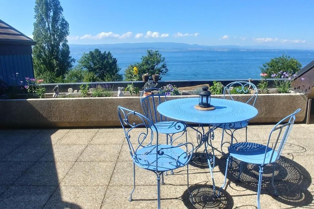 Lakefront. Appartement Pieds Dans L'Eau. View And Direct Access To The Lake. Anthy-sur-Leman Экстерьер фото