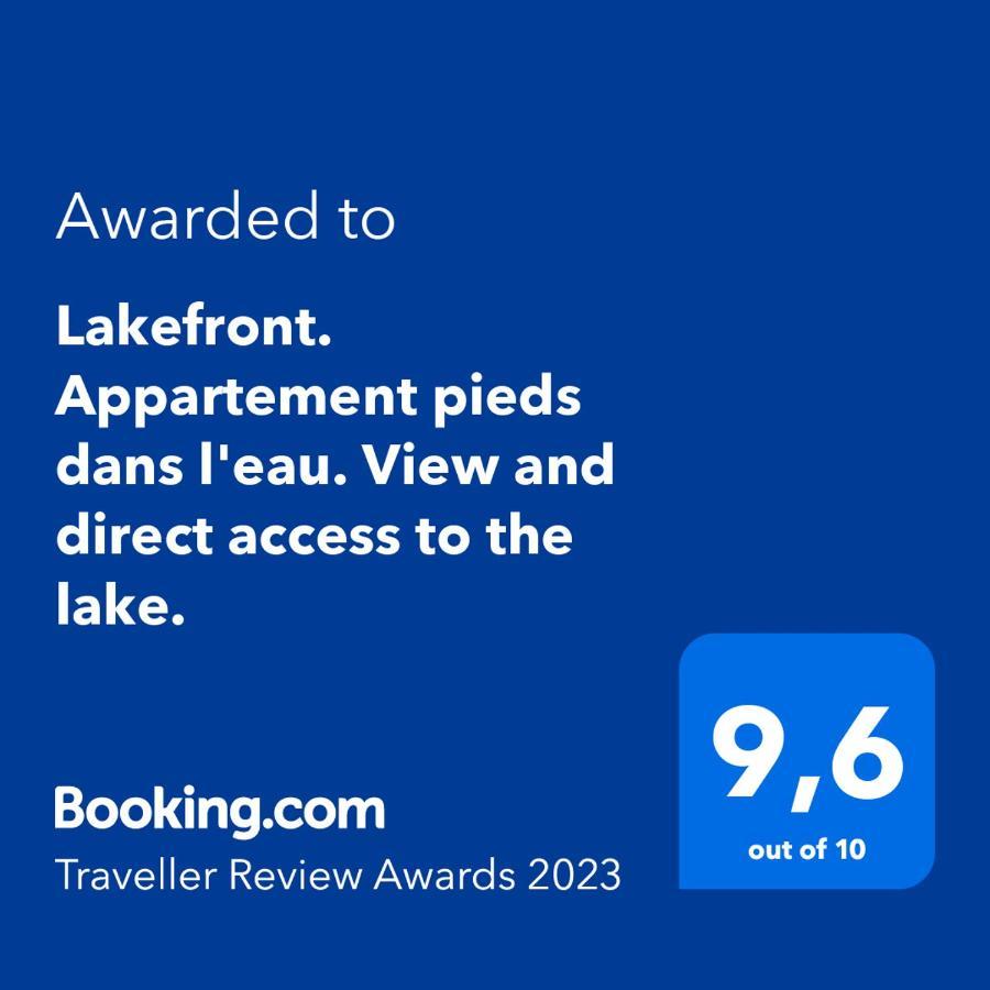 Lakefront. Appartement Pieds Dans L'Eau. View And Direct Access To The Lake. Anthy-sur-Leman Экстерьер фото