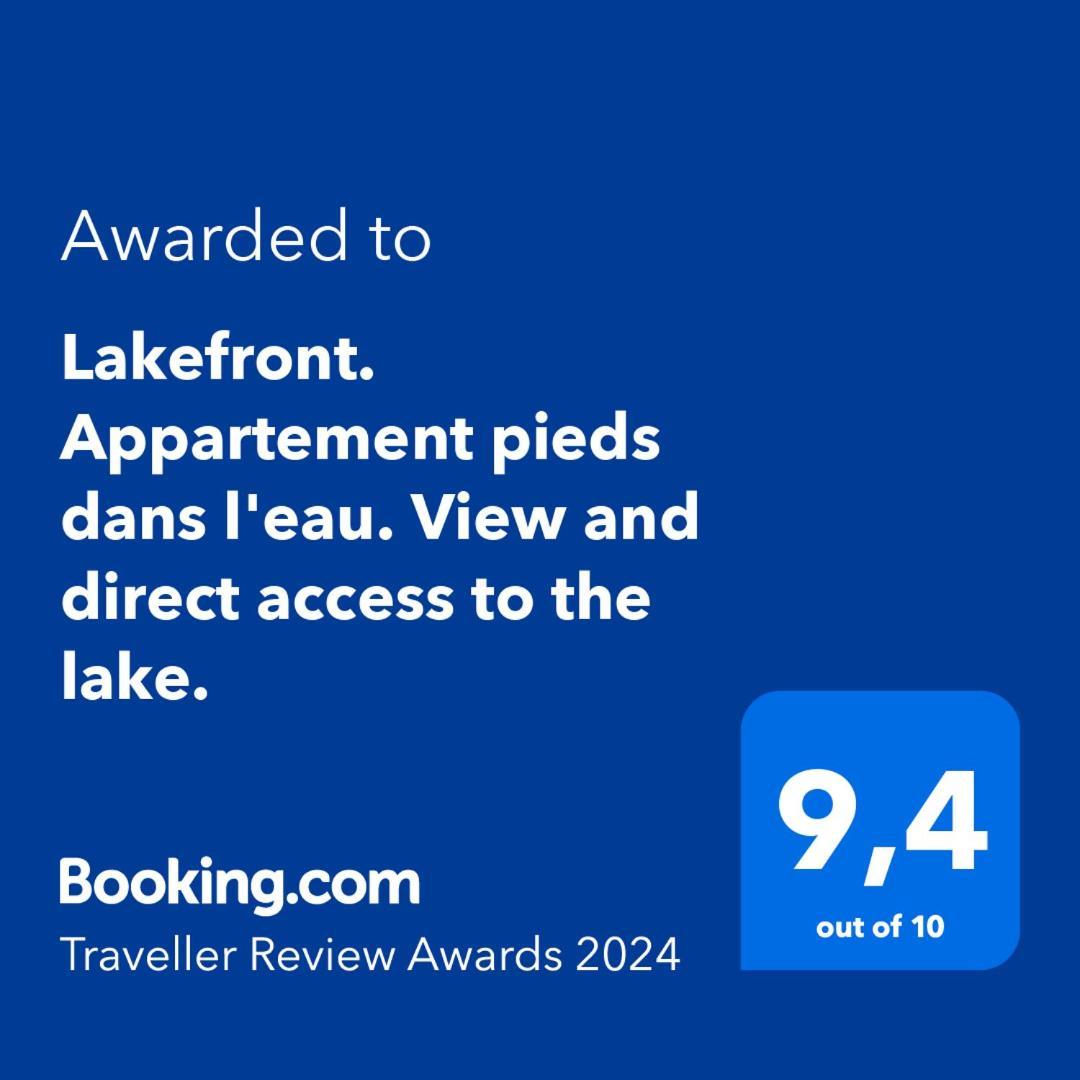 Lakefront. Appartement Pieds Dans L'Eau. View And Direct Access To The Lake. Anthy-sur-Leman Экстерьер фото